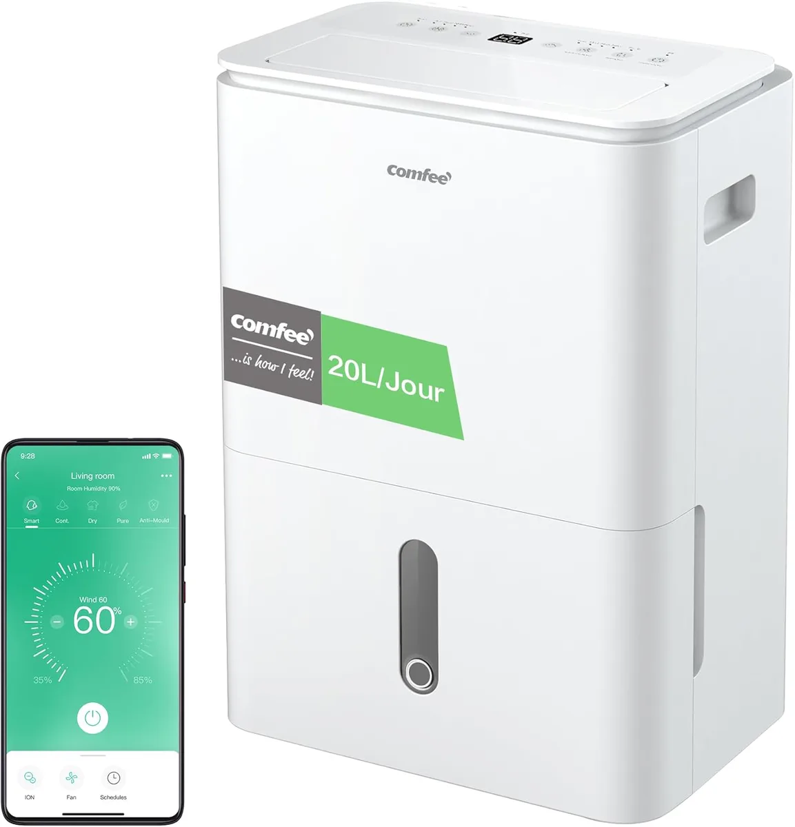 Comfee Easy Dry 20 · deshumidificador y purificador 2 en 1