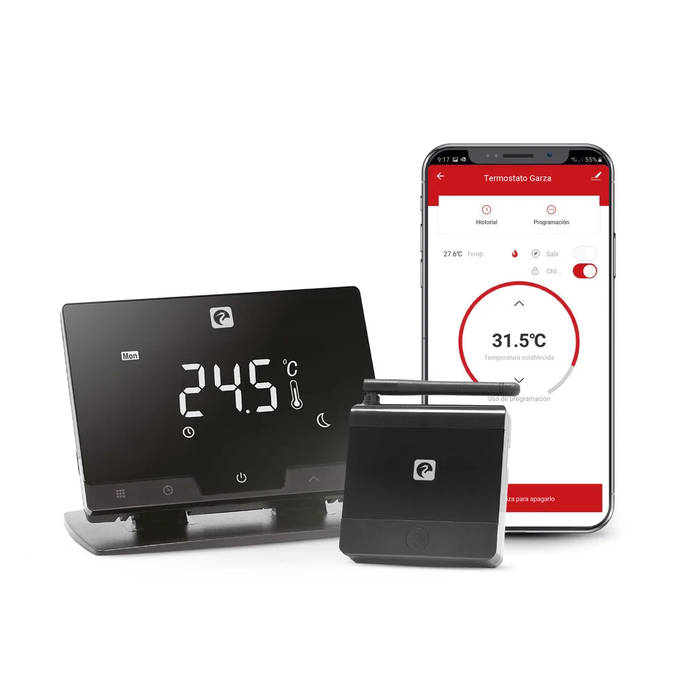 Garza · termostato Wi-Fi y Bluetooth para caldera