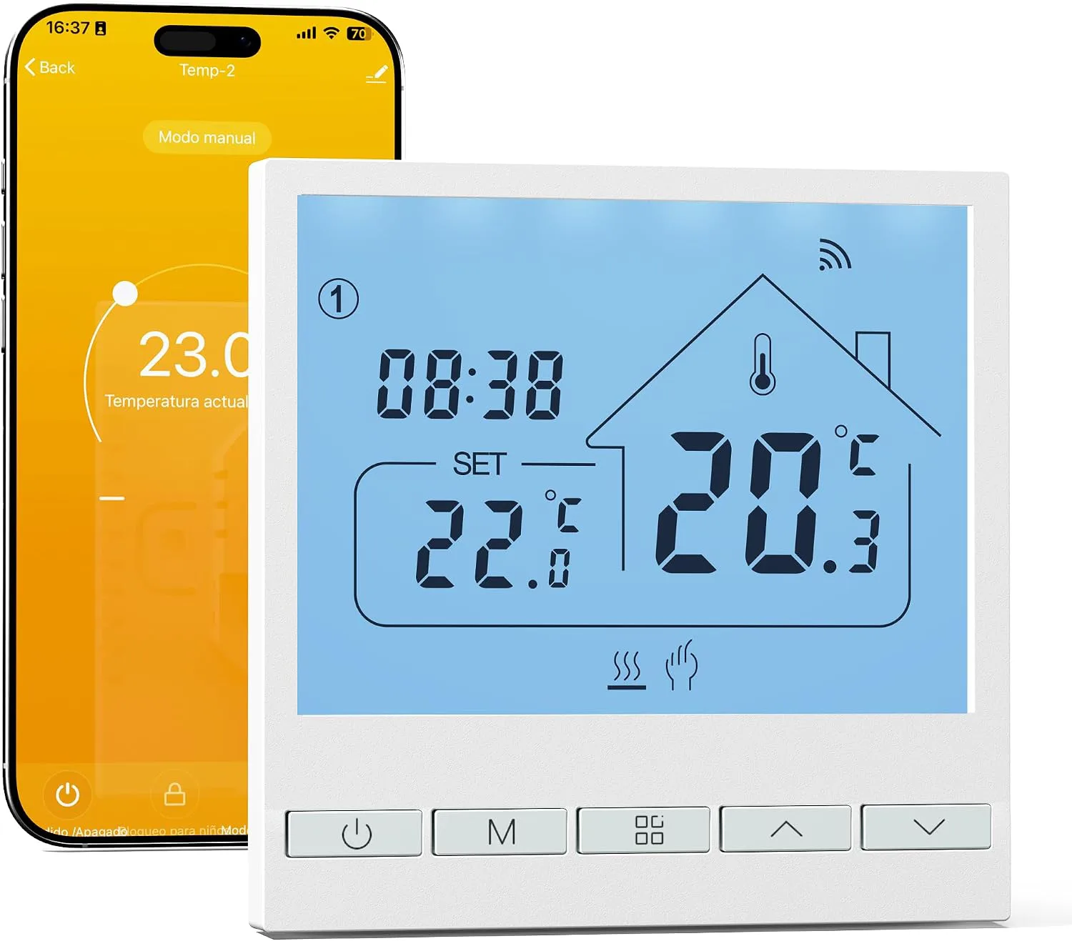 Beok termostato Wi-Fi para calefacción