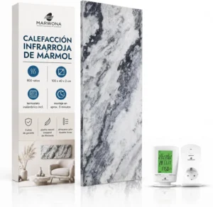 Carrara A-800 radiador infrarrojo de piedra natural 800 W