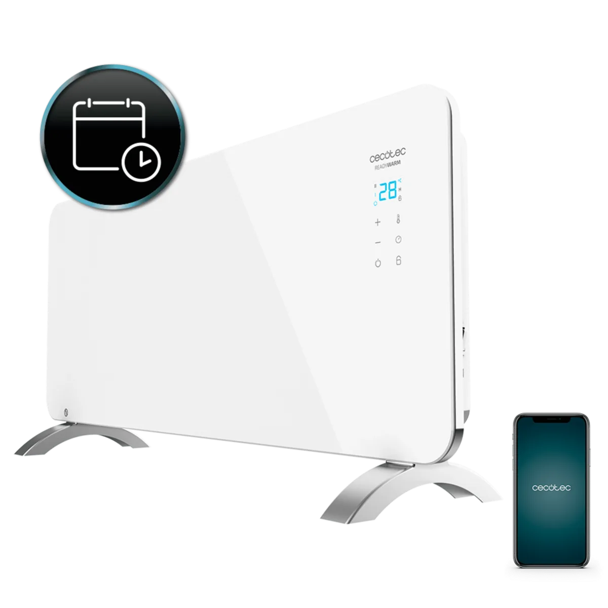 Cecotec Ready Warm 6750 Crystal Connection · convector Wi-Fi 2000 W
