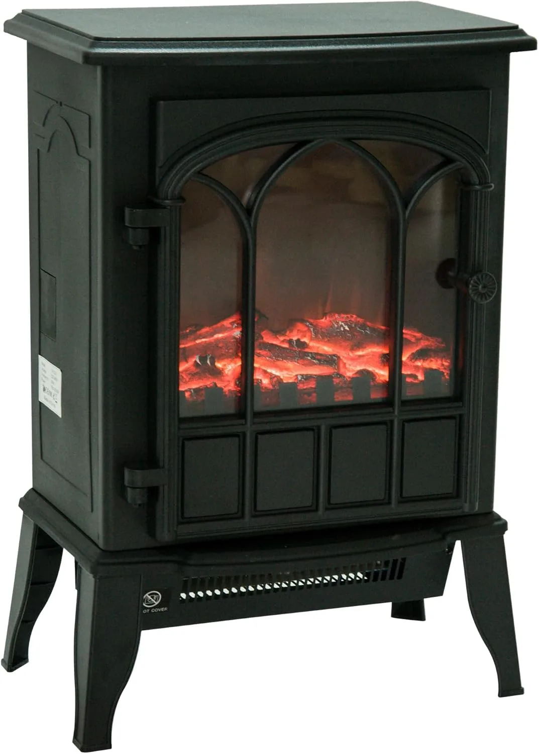 Homcom chimenea eléctrica de pie 2000 W