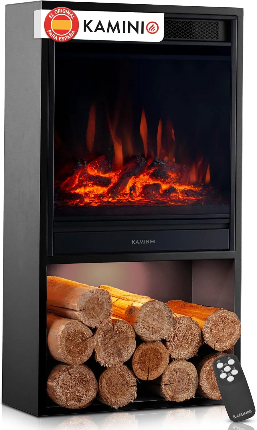 Kaminio Hugo chimenea eléctrica con efecto 3D