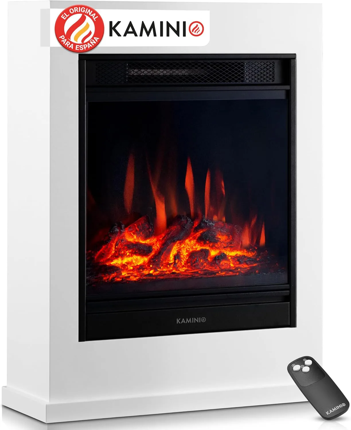 Kaminio Kalle chimenea eléctrica de pie con efecto 3D