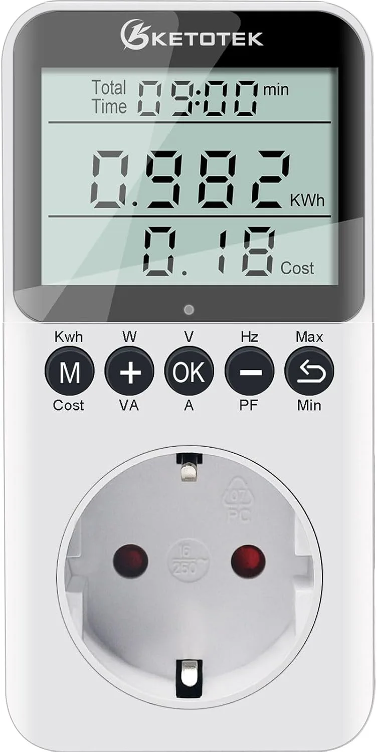 KETOTEK monitor de energía para enchufe