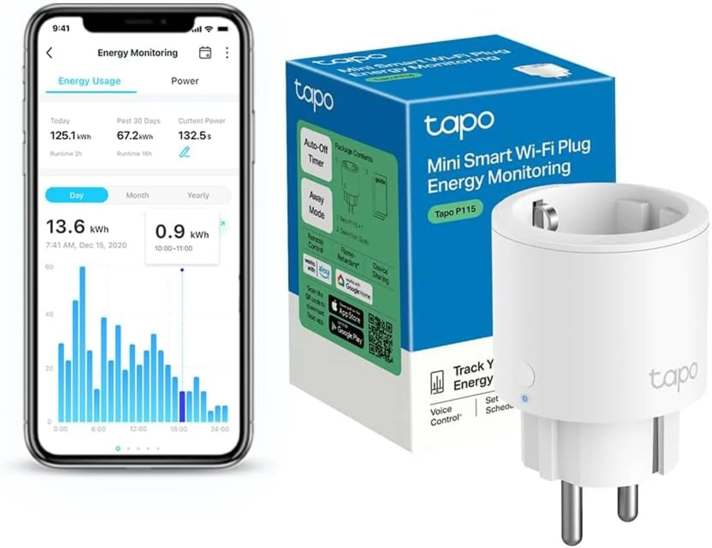 Tapo P115 enchufe inteligente con medición
