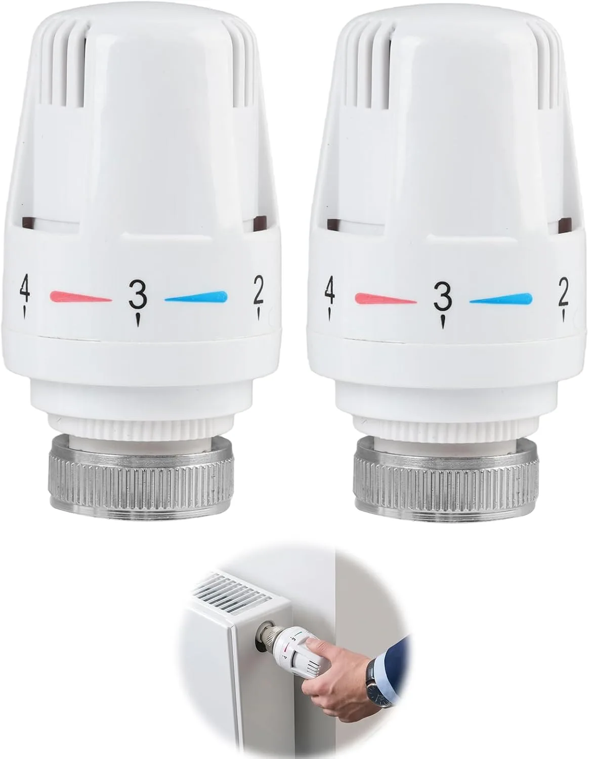 Válvulas termostáticas M30 × 1,5 · pack de 2